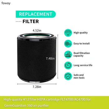 Cartuccia filtro HEPA H13 di alta qualità FLT4700/AC4700 per purificatore d'aria GermGuardian 360