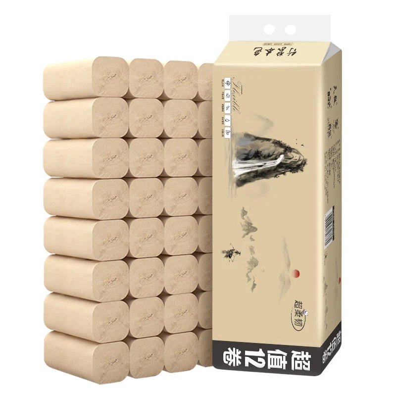 Paper Towels bamboo pulp toilet paper for home use 24 rolls