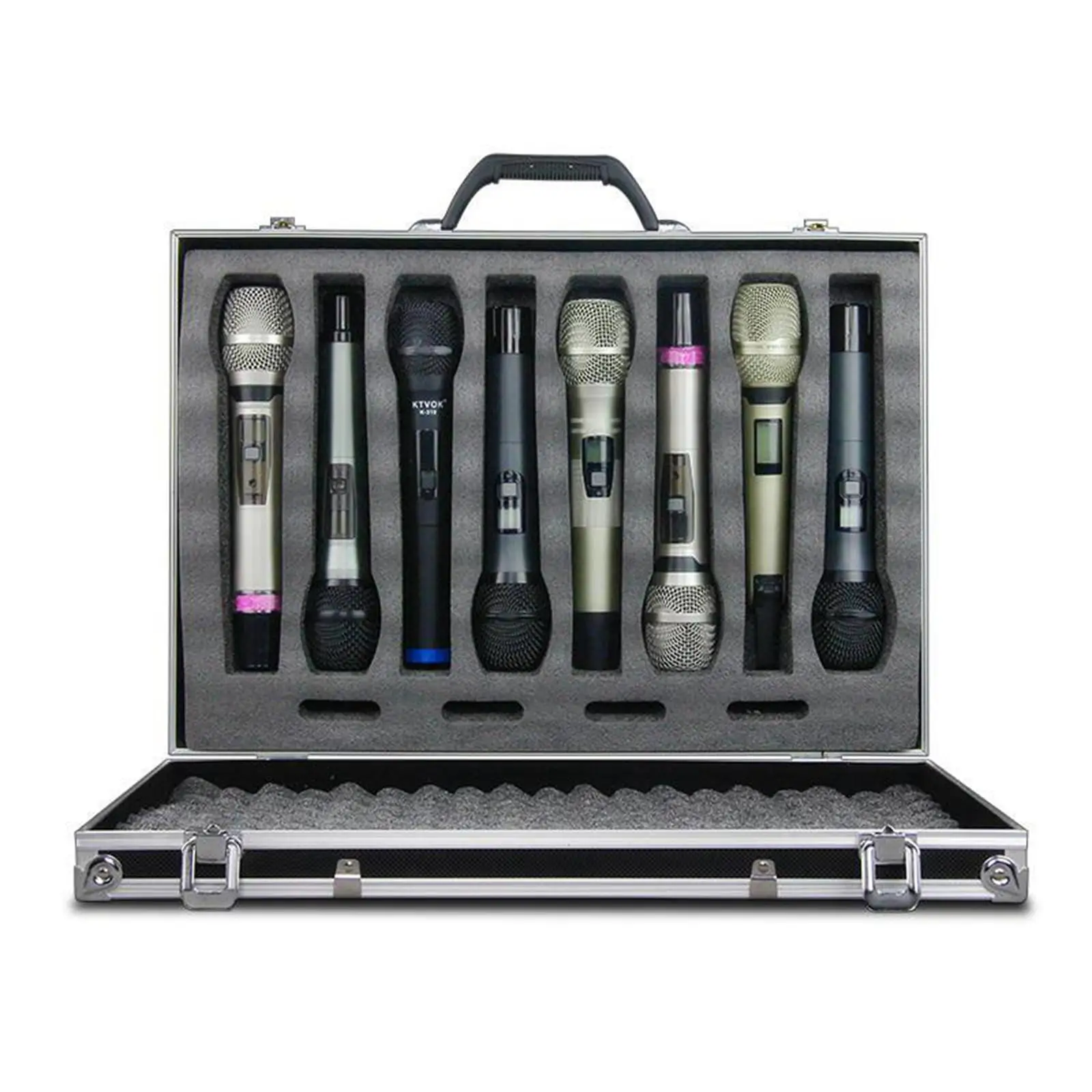 Microphone Carry Case Live Broadcast Stage Impact Resistant Chat Room with Sponge Lining Instrument Storage Case Mic Storage Box Microphone Carry Case Live Broadcast Stage Impact Resistant Chat Room with Sponge Lining Instrument Storage Case Mic Storage Box