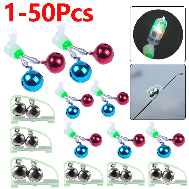 1-50Pcs-Fishing-Bite-Alarms-Bell-Fishing-Rod-Bell-Rings-Clamp-Tip-Clip ...