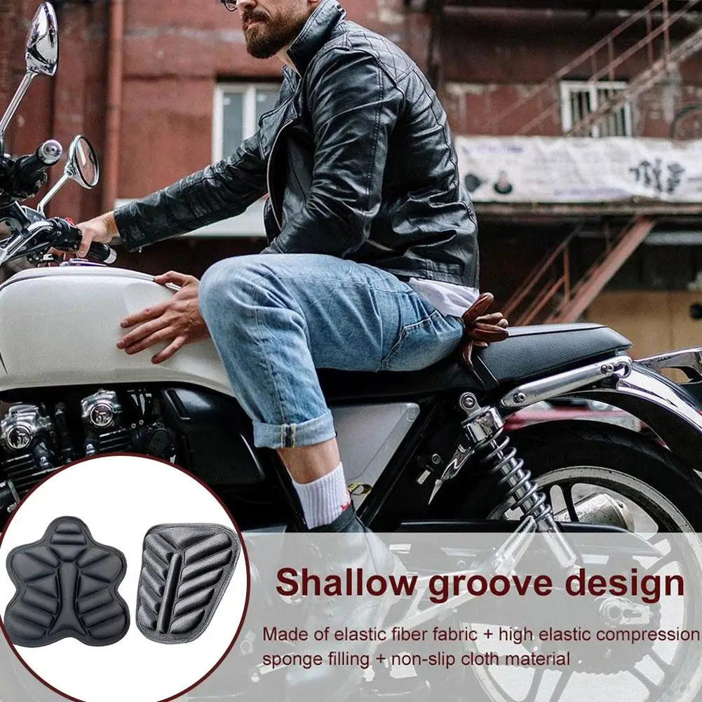 

Motorcycle Seat Cushion 3D Passenger Bike Seat Pad Protection Absorbent Cushion Shock & Seat Seat Air Water-Resistant F6Y6