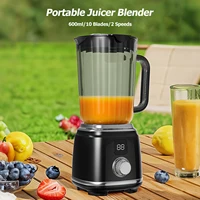 Portable Juicer Blender 600ml Electric Fruit Juicer USB Charging Lemon Orange Fruit Juicing Cup Smoothie Blender Machine