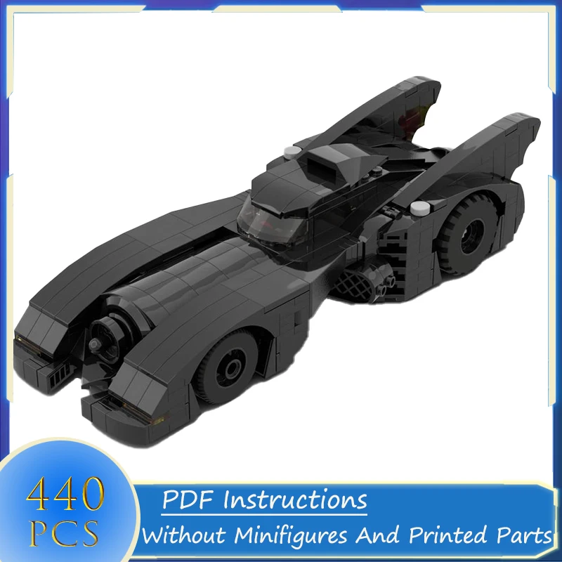 Movie Series 1989 Batmobile Super Car Model Building Blocks Fai Da Te Assemblare Mattoni Giocattoli Creativi Regali Di Natale