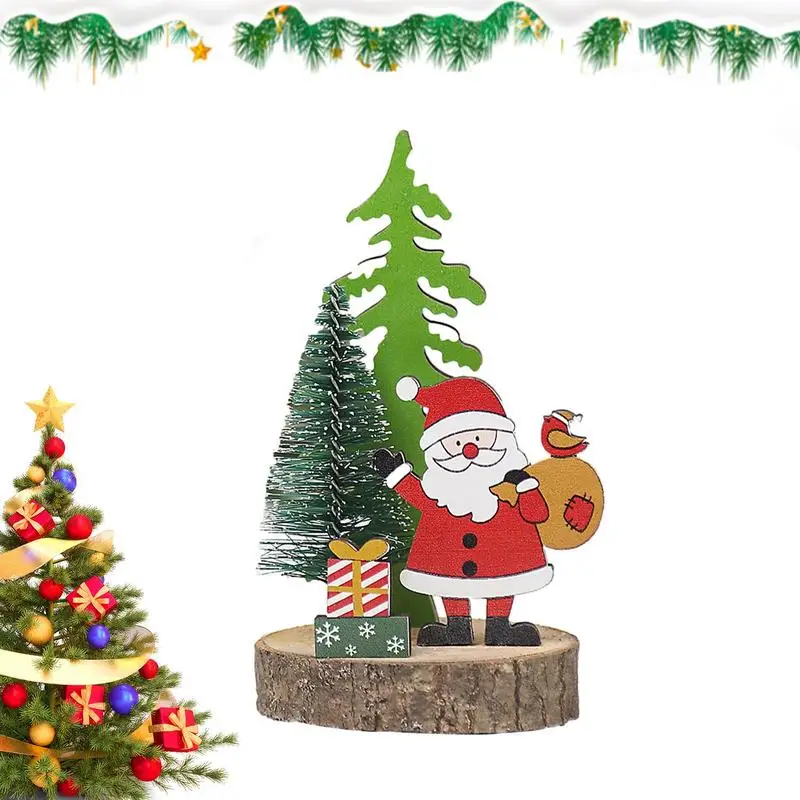 

Wooden Christmas Decorations Xmas Gnome Snowman Table Ornaments Merry Christmas Party Decor For Home 2024 Navidad Noel Gifts