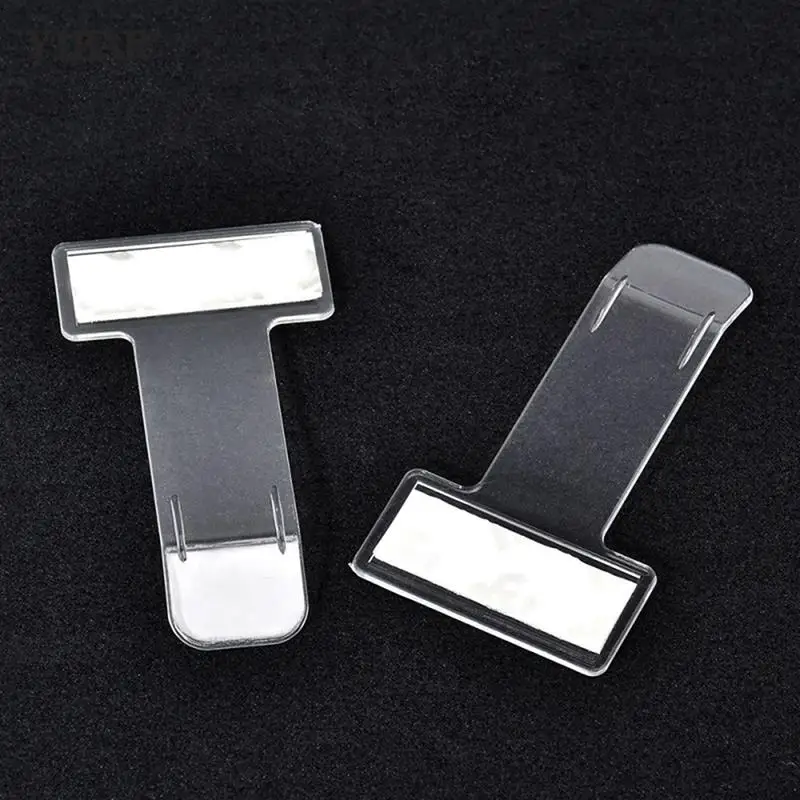 

Universal 2pcs Transparent Car Vehicle Parking Ticket Receipt Permit Card Holder Clip Sticker Windscreen Plastic Car Accessories