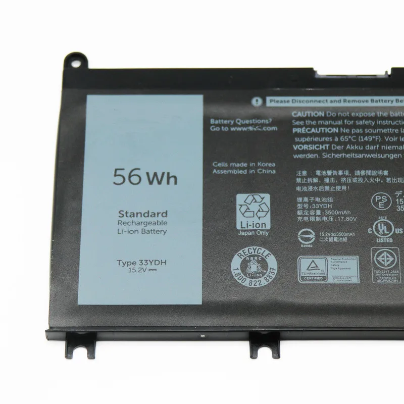 Bateria do Portátil para 17 33ydh 7778 7779 7773 15 7577 g3 15 3579 5587 17 3779 7588 P30e Series Baterias p/ laptop - Imagem 2