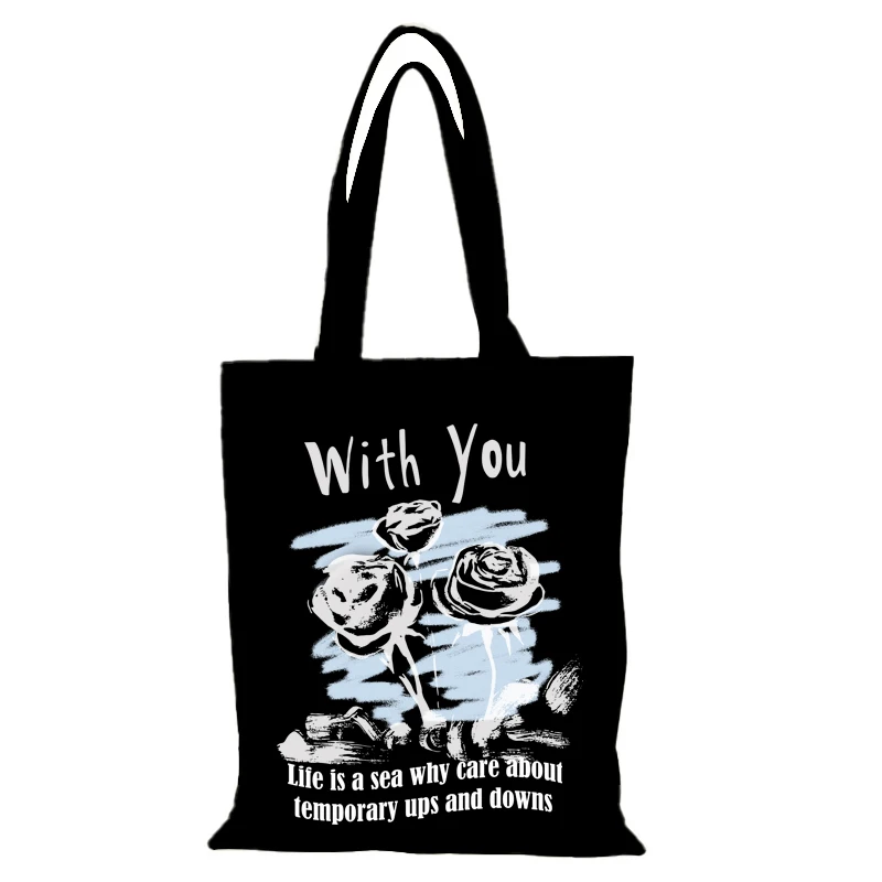 Damenhandtasche Blumen Damen Umhängetasche Freizeit Neue Handtaschen Mode Damentaschen Mann Einkaufstasche Eco Shopper Shopping Strand die – Detail 9