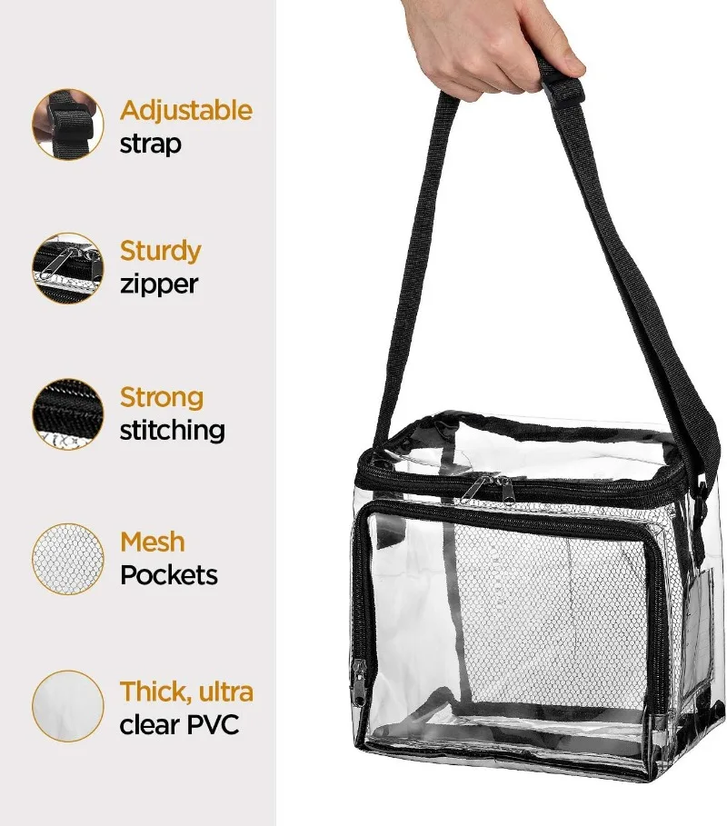 Buy Wholesale China Stadium Approved Clear Lunch Bag Multi-purpose