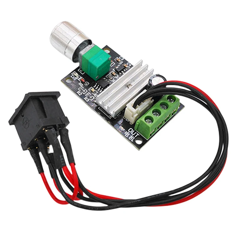 

Pwm Dc Motor Governor 6V12V24V 3A Speed Control Forward And Reverse With Switch DC6-28V voltage range controlador pwm