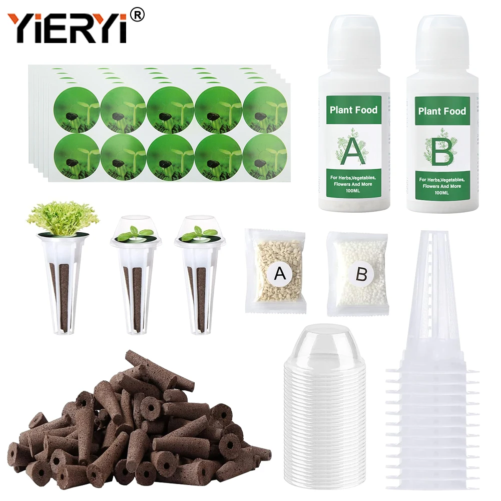 Indoor Hydroponic Growing Soil Cotton Hydroponics Solid AB Fertiliser Set Agricu