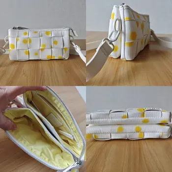 Borsa a tracolla versatile originale europea, americana, spagnola, borsa casual semplice intrecciata.