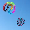 3D 24/48/96 Hole Large Soft Kite Tail Hanging Hole Snake Shaped Color Rotating Ring Umbrella Cloth Kefu Rope Accessories 3