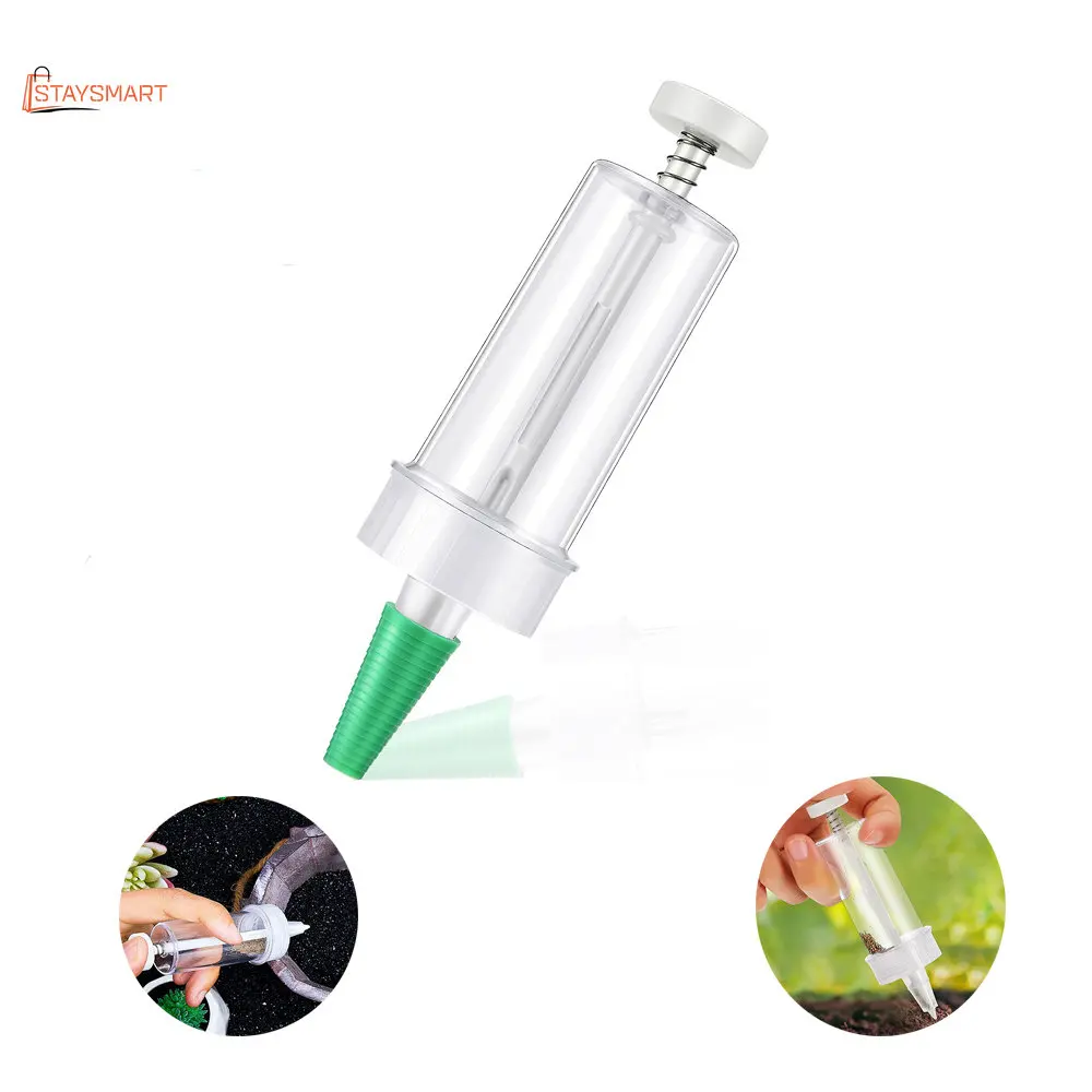 

Garden Flower Plant Sower Planter Mini Sowing Seed Dispenser Sower Spreader Garden Planter Hand Tool Manual Flower Starter