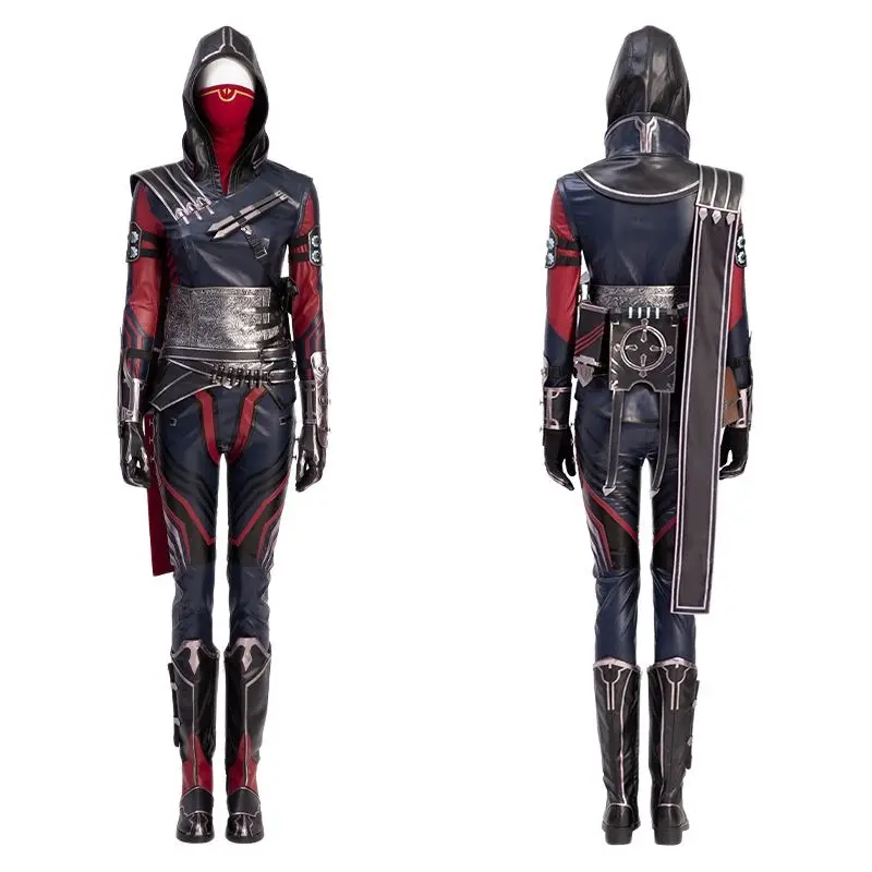 

Game Apex Wraith Cosplay Costume Halloween Suit Women Evil Spirit Fighter Battle Outfit With Mask Accessories