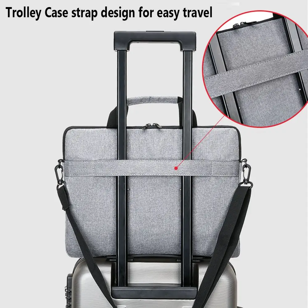 Ultra Thin Laptop Handbag Sleeve Case - Notebook Cover Pouch with Shoulder Strap