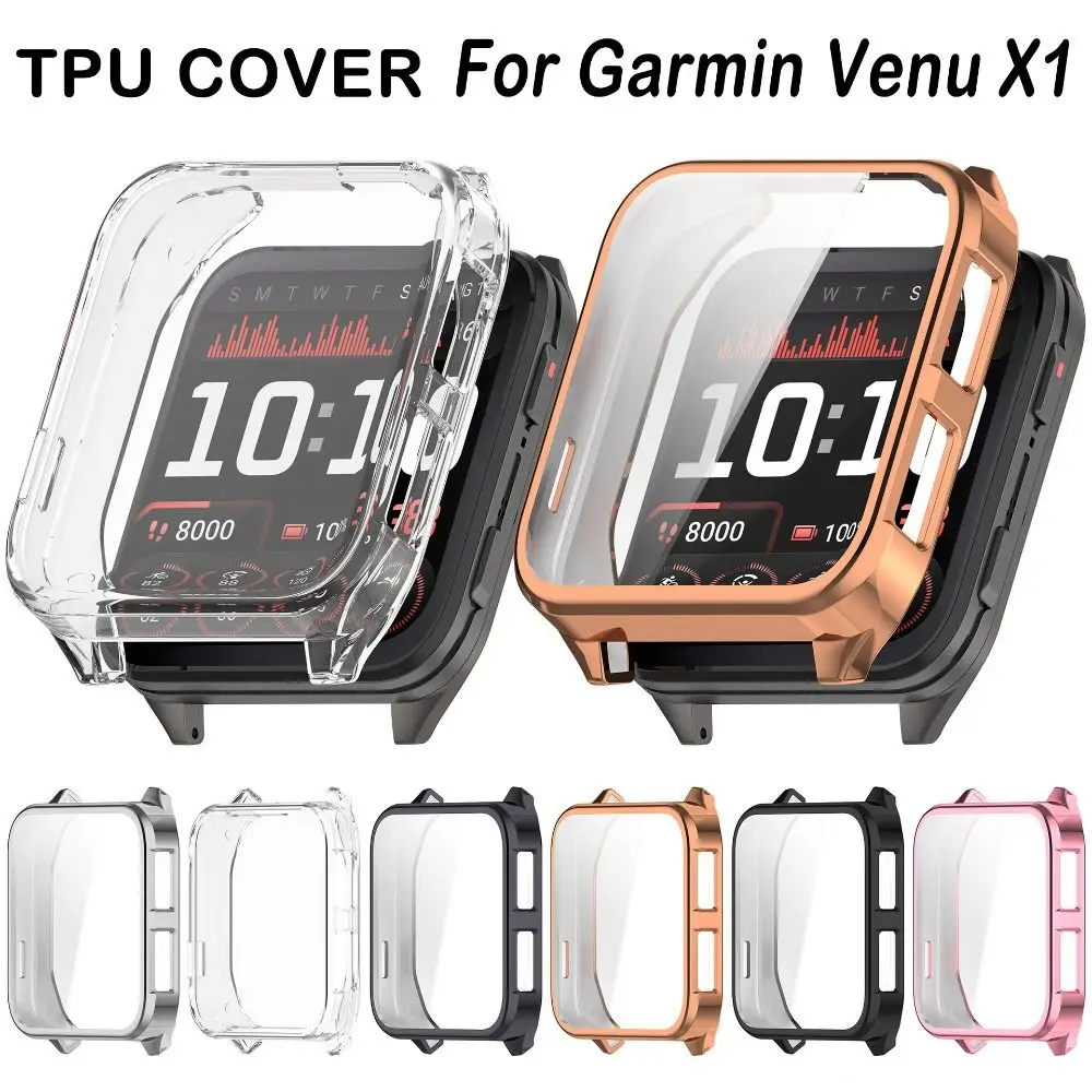 Premium TPU Protective Case with Bumper & Screen Protector - Anti-Scratch Cover for Smart Watch Accessories