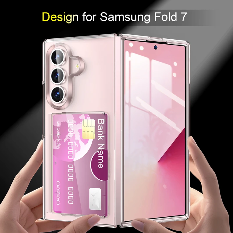 Ultra-Thin Fashion Color Folding Case with Card Slot for Samsung Galaxy Z Fold