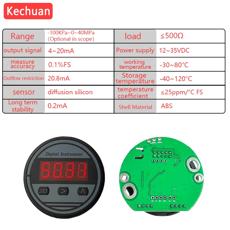 2088 Intelligent Digital Display Head Pressure Transmitter Circuit Board 4-20mA Hammer Head Special Temperature Transmitter sensor module pressure sensor module