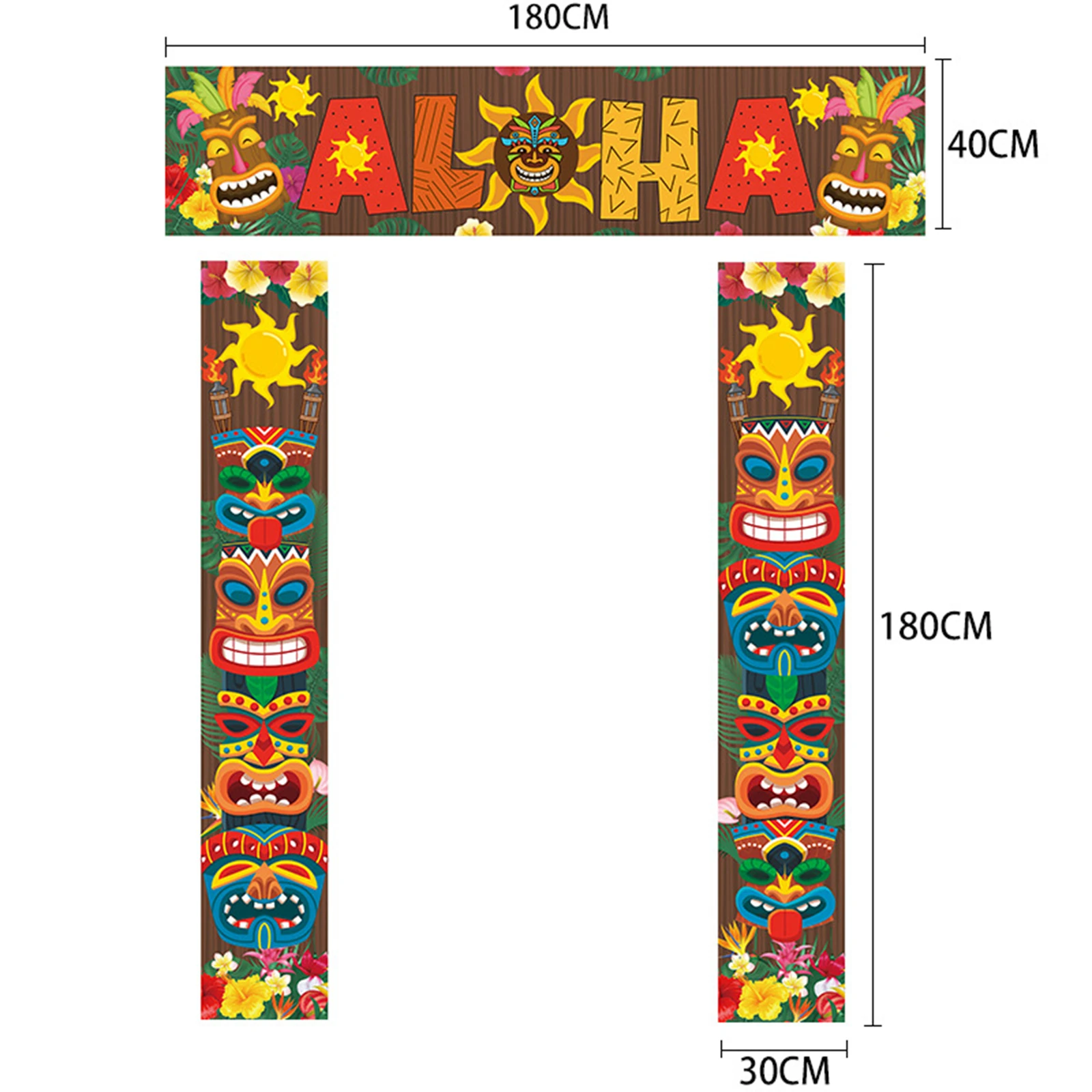 Set completo di decorazioni per feste hawaiane Luau Italia
