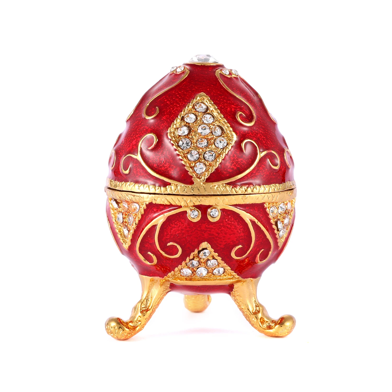 QIFU New Arrive Red Faberge Egg for Home Decoration Accessories 2