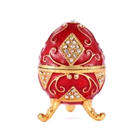 QIFU New Arrive Red Faberge Egg for Home Decoration Accessories 2