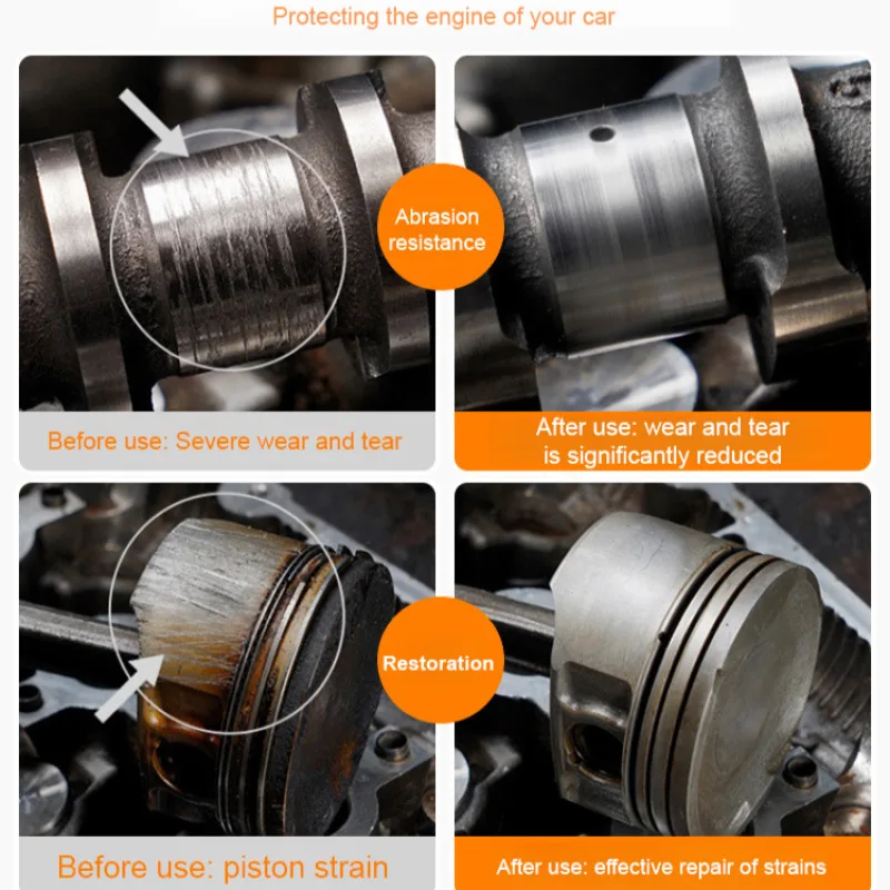 Car Oil Engine Noise Shake Restorer Heavy Vibration Winds AntiWear Protection Oil Additive