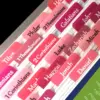Rose Pink Bible Tabs Large Print Laminated Bible Tabs for Women and Girls Easy to Read Bible Book Tabs for Study Bible Index Tab 1