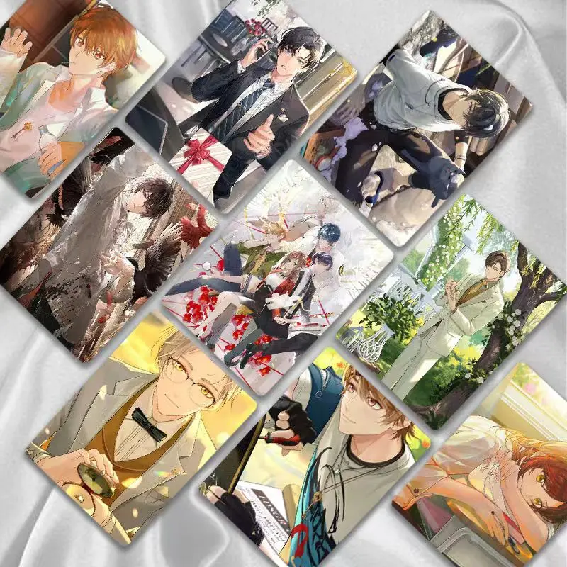 Game Cartoon Tears of Themis LOMO Laser Card Luke Pearce Artem Wing Vilhelm Richard Albert de Haspran Marius von Hagen 50Pcs/Box