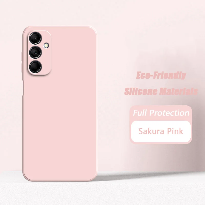 Slim Square Liquid Silicone Case with Soft Microfiber Lining - Enhanced Grip and Durability
