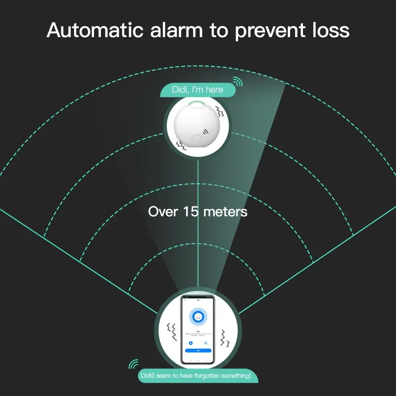 Smart Life Mini Tag Anti verlieren Alarm Tuya drahtlose Bluetooth