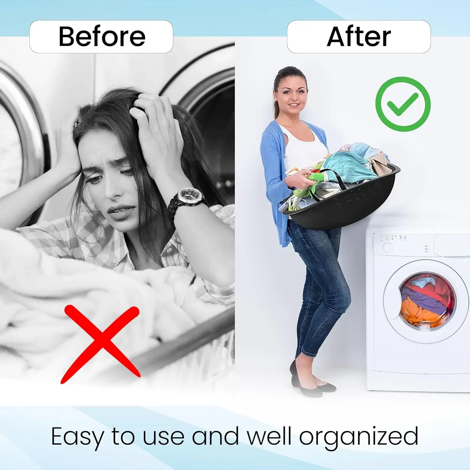 Space-Saving Flexible Collapsible Hamper with Handles for Ultimate Clothes Management laundry hamper Flexible laundry basket