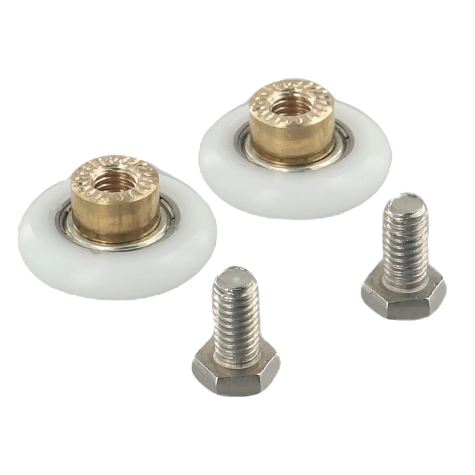 Shower Door Rollers Pulley 2pcs Bathroom Sliding Glass Door Wheels 19mm 23mm 25mm 27mm