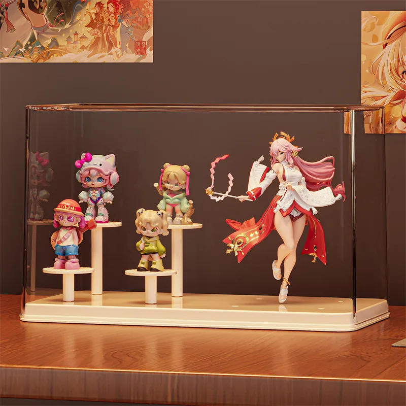 대용량 블라인드 박스 디스플레이 스탠드 투명 버블 매트 인형 피규어 보관함 방진 장난감 진열장 반려동물 친화적 디자인