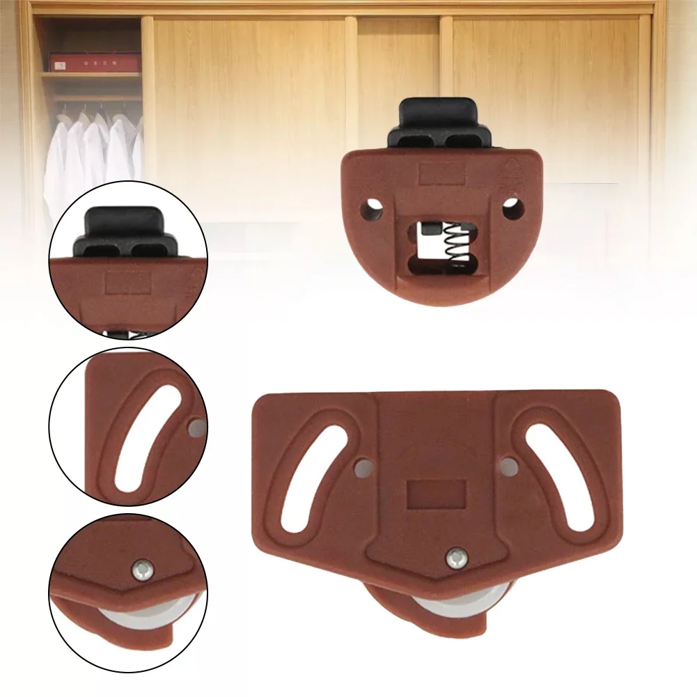 4/8Pair Sliding Door Wheels Guides Cabinet Sliding Door Gear Board Roller