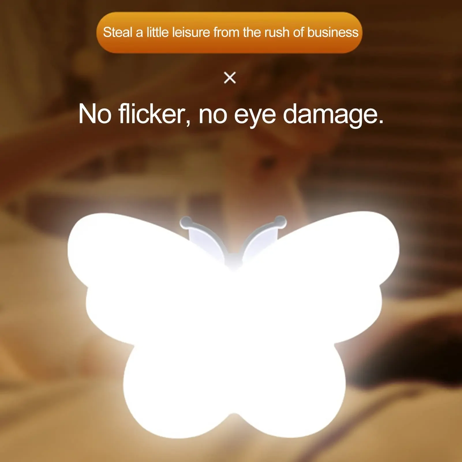 Butterfly Night Light Plug Into Wall Auto Dusk to Dawn Smart Sensor Night Light for Living Room Bedroom Bathroom Kids 220V EU 5