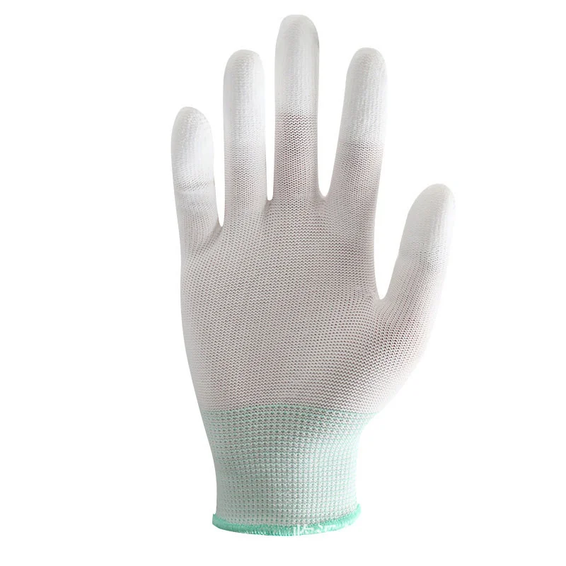 Antistatic Gloves 1/5/10 pair pu coated palm coated finger PC Antiskid for Garden