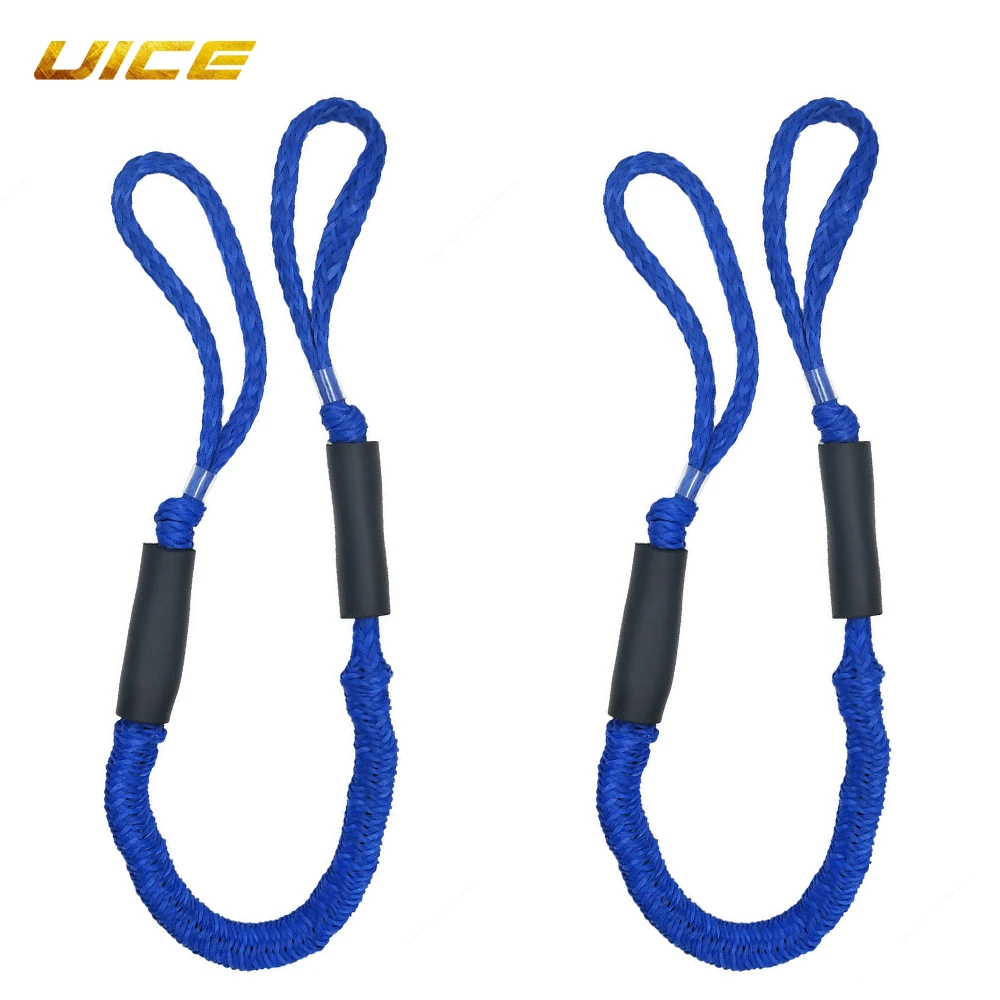 

2pcs Dock Line Boat Ropes Mooring Rope Boat Bungee Dock Dockline 4FT for Kayak Watercraft Jet Ski Pontoon Canoe Power Boat