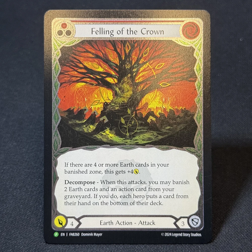 【FaB】Crown of Providence Cold Foil FAB Cold Foil Proxy Card Crown of Providence Gold Goliath