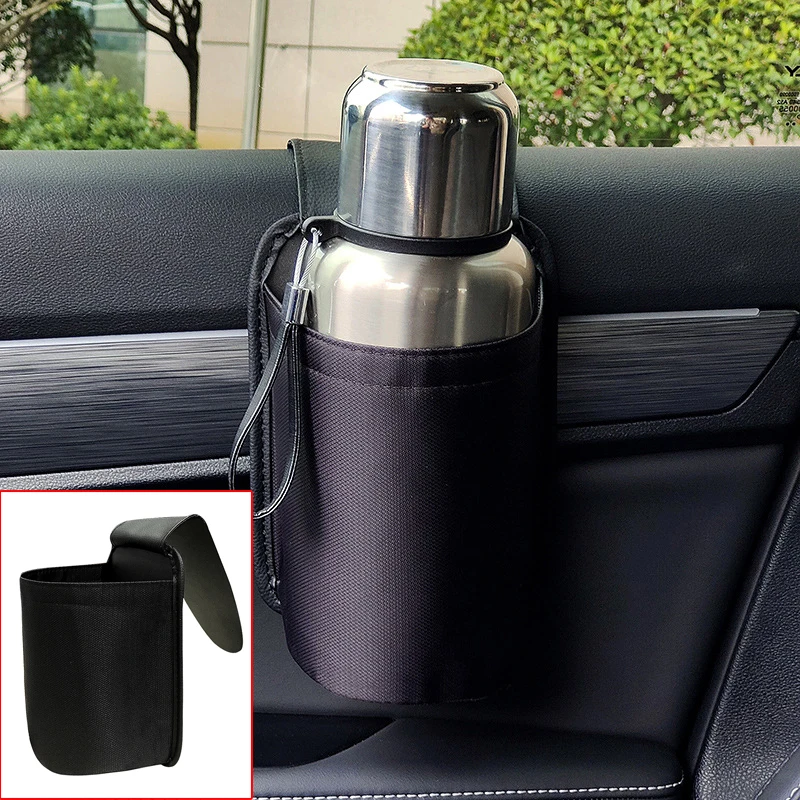 

Универсальная Боковая Сумка для хранения на автомобильное сиденье, кронштейн для чашки с водой, аксессуары для интерьера, автомобильный боковой органайзер для бутылки с напитком, держатель для телефона