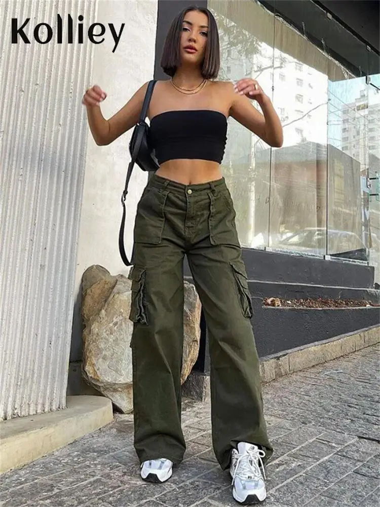 Cargo Pants - Dark green - Ladies