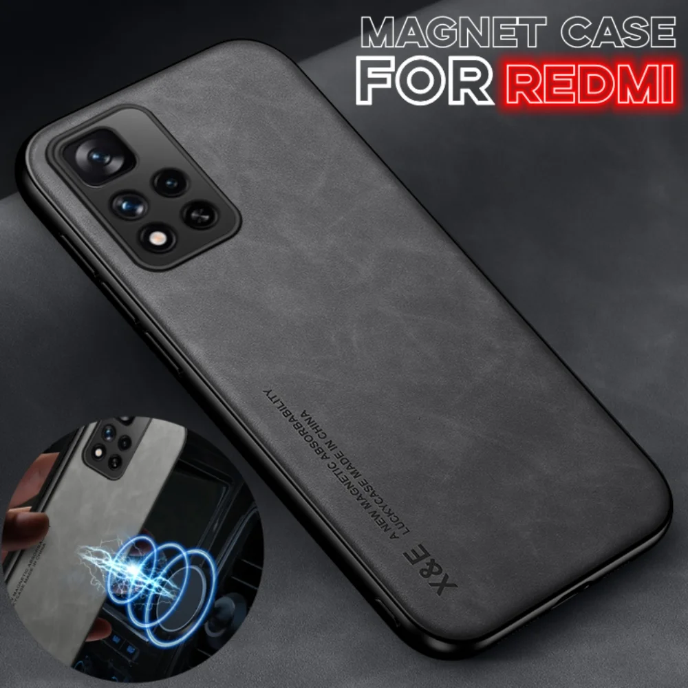 Leather Magnetic Phone Case Cover