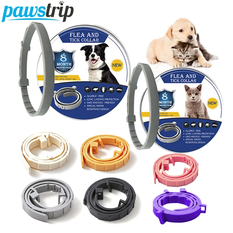 

Adjustable Pet Dog Collar Anti Flea And Tick Collar for Dogs Cats Outdoor Anti-mosquito Repellent Puppy Collar Pet Supplies