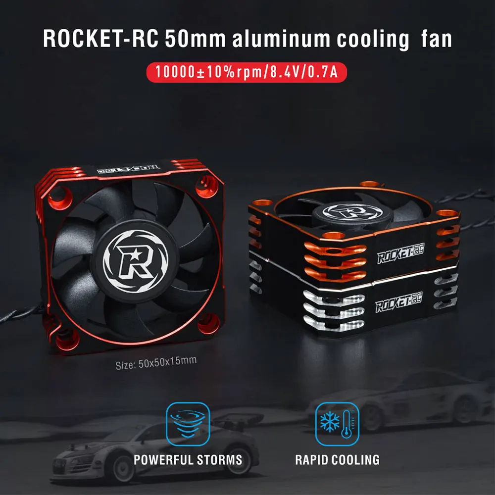 2PCS Rakete RC 25mm 30mm 35mm 40mm 50mm Wärmeableitung Lüfter Graphit fan Abdeckung Für Bürstenlosen Motor ESC RC Auto Teil – Detail 35