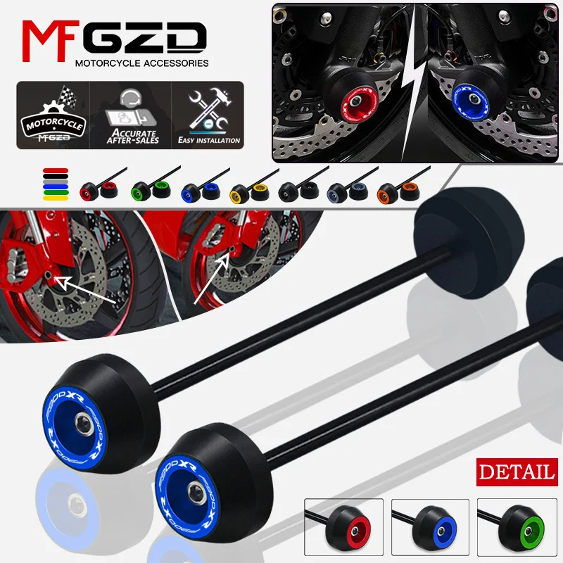 

New Motorcycle Accessories Front Rear Wheel Fork Slider Axle Crash Protector Cap For BMW F900XR 2019 2020 2021 2022 2023
