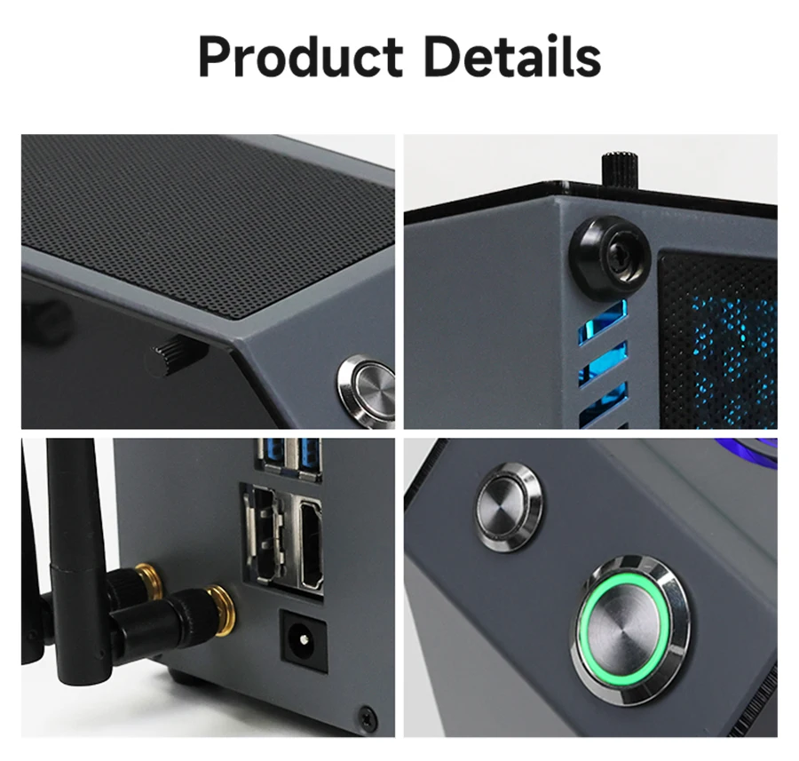 Jetson MINI Schutzhülle mit OLED-Lüfter, RGB, bunte Lichtleiste, unterstützt Jetson NANO/Orin NANO SUPER/Orin NX SUPER Board – Detail 26
