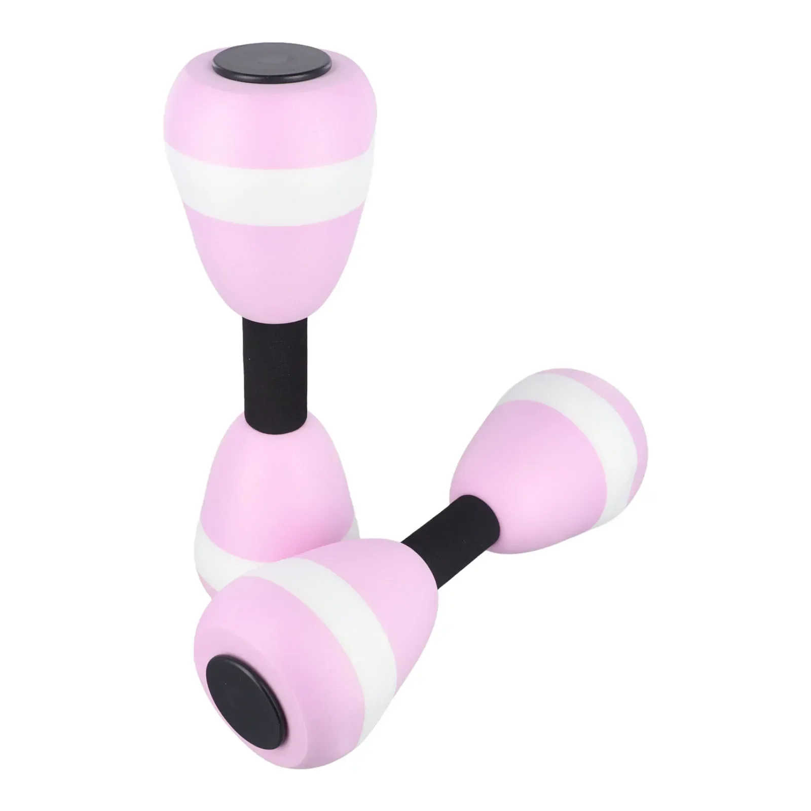 2PCS Aerobics Dumbbell Water Aquatic Barbell Pool Aqua Exercise Fitness EVA Barbell Foam Aqua Dumbbell Automatic Swim Pool Float