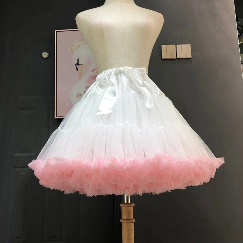 Lolita Ball Gown Cosplay Petticoat Underskirt Short Dress Petticoat Lolita Cosplay Sweet Soft Short Dress
