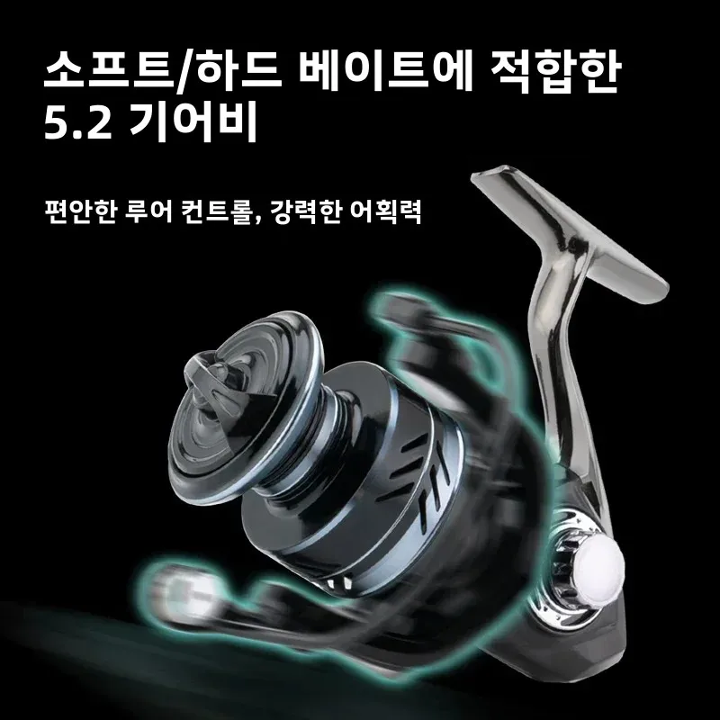 Huidiao 고강도 낚시릴 2000-7000 올메탈 풋/스풀/핸들 다용도 스피닝릴 12kg 최대 드랙력 모든 수역용