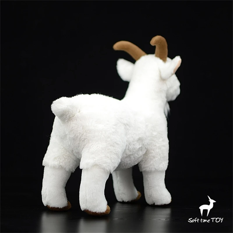 White Goat High Fidelity Anime Cute Plushie Sheep Plush Toys Lifelike Animals Simulation Stuffed Doll Kawai Toy Gifts For Kids 4
