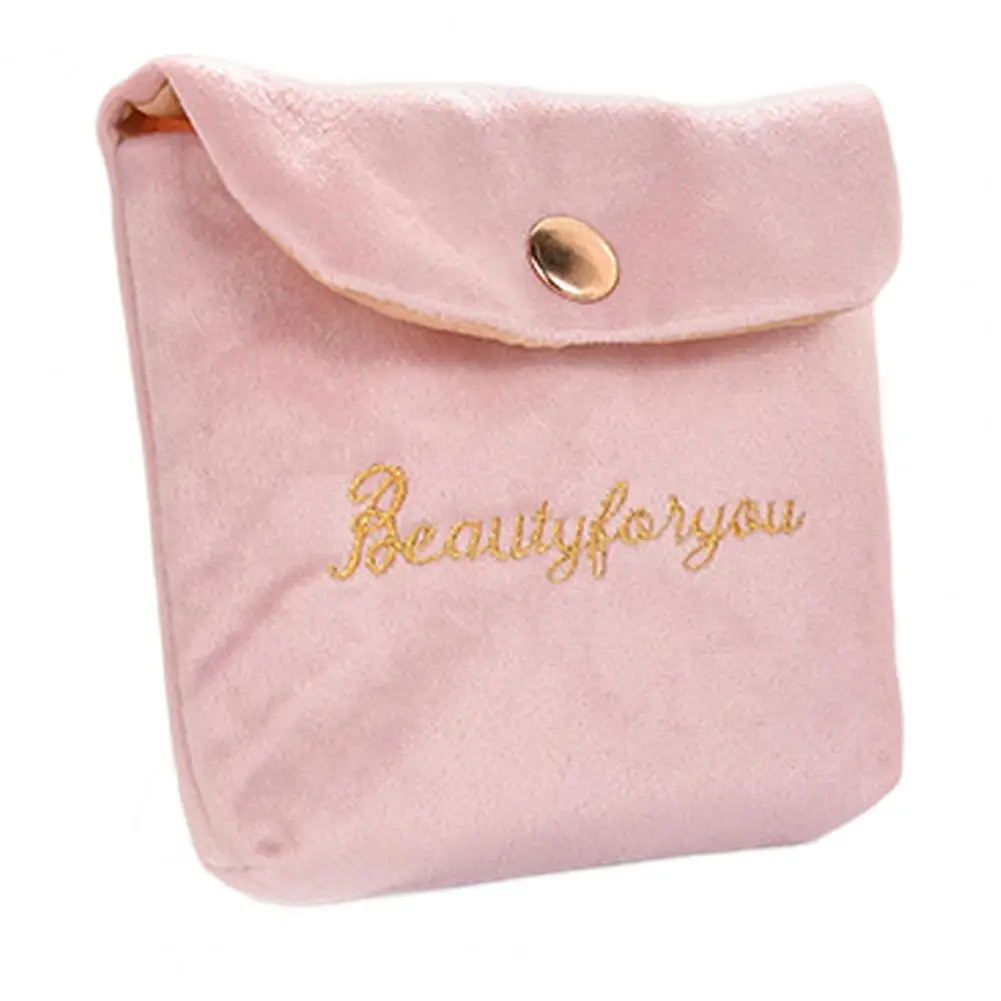 Excellent Women Tampon Bag Sturdy Convenient Reusable Cute Embroidery Sanitary Pad Pouch Tampon Bag